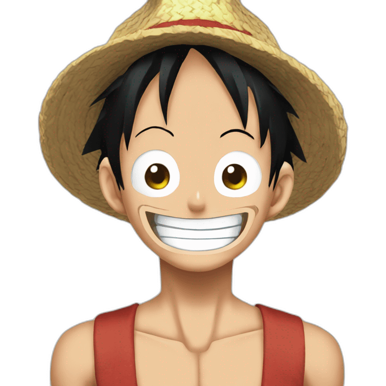 Monkey d luffy one Piece emoji