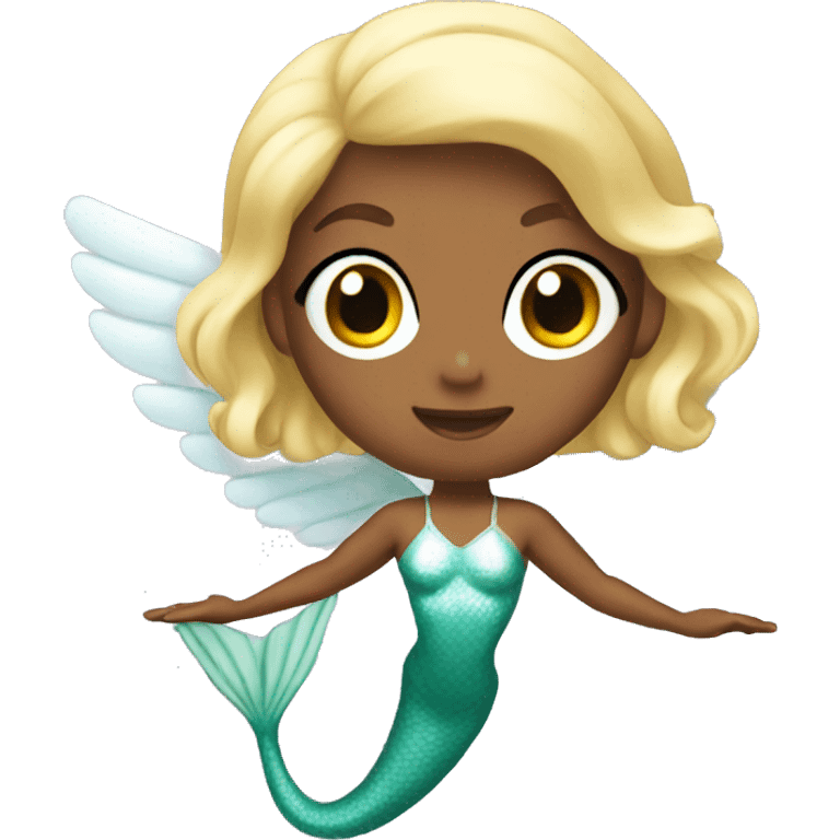 angel mermaid gymnast emoji