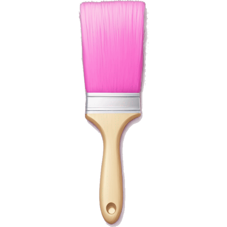 Pink paint brush  emoji