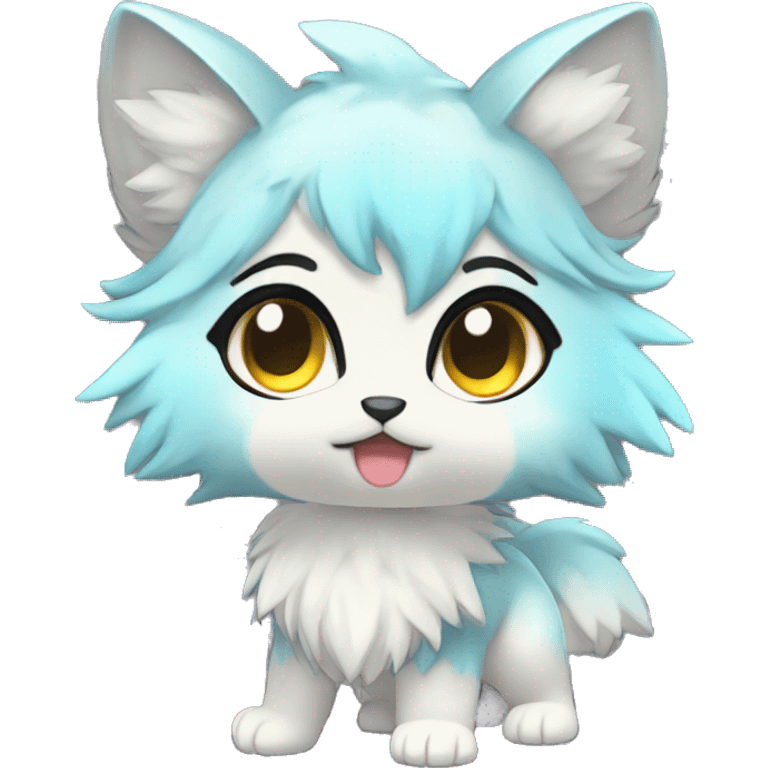  High quality Cute Cool Kawaii edgy Pretty Chibi Fur-Sona Shiny Colorful Sparkly Fakemon Full Body emoji