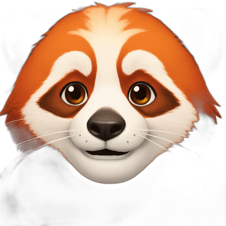 red panda face emoji