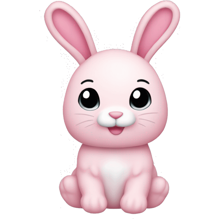 light pink bunny plushie emoji