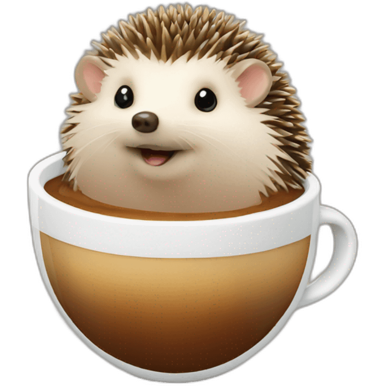 hedgehog-drink-coffee emoji