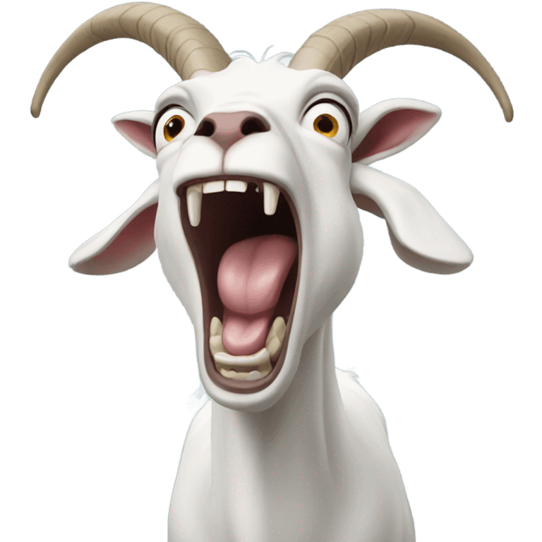 Screaming goat emoji