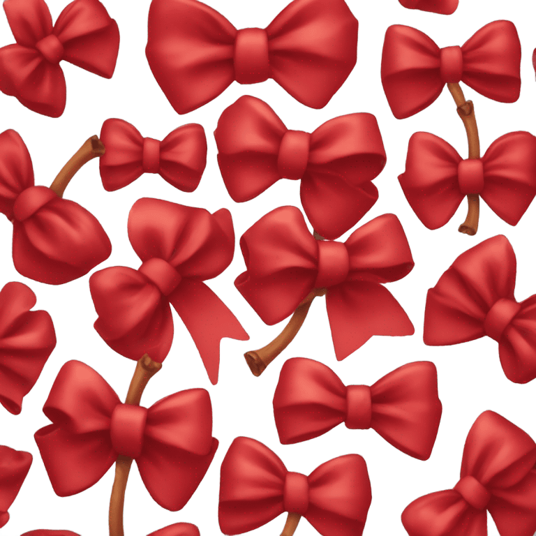 cherry red bow emoji