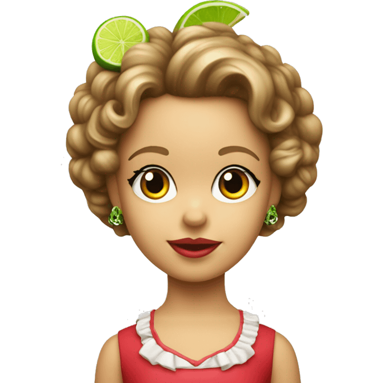 shirley temple with lime  emoji