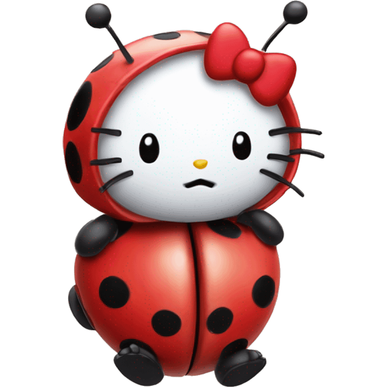 hello kitty as a ladybird  emoji