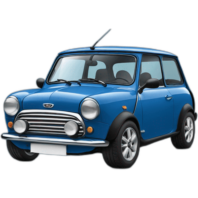 Blue Mini cooper emoji