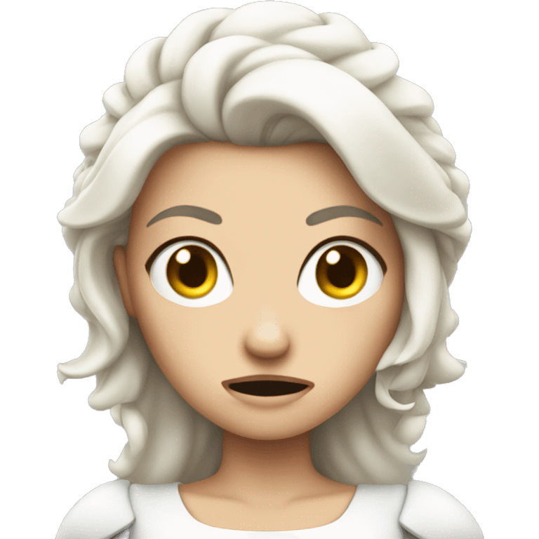 ANGRY white princess emoji