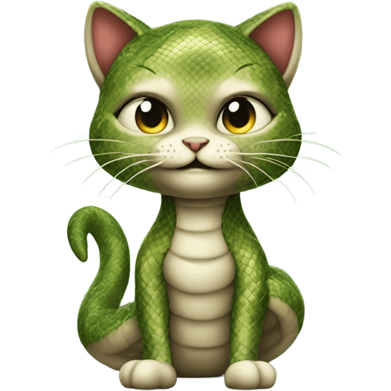 cute  cat dressed as a snake emoji