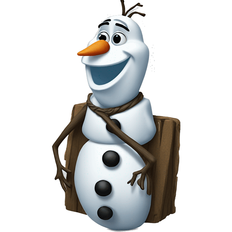 Olaf of frozen  emoji