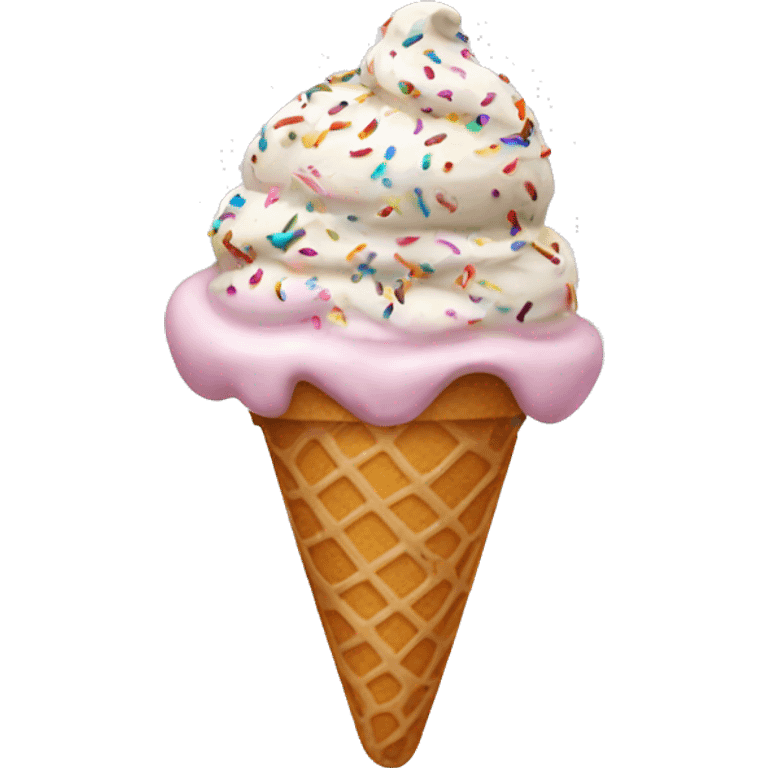 ice cream with sprinkles emoji