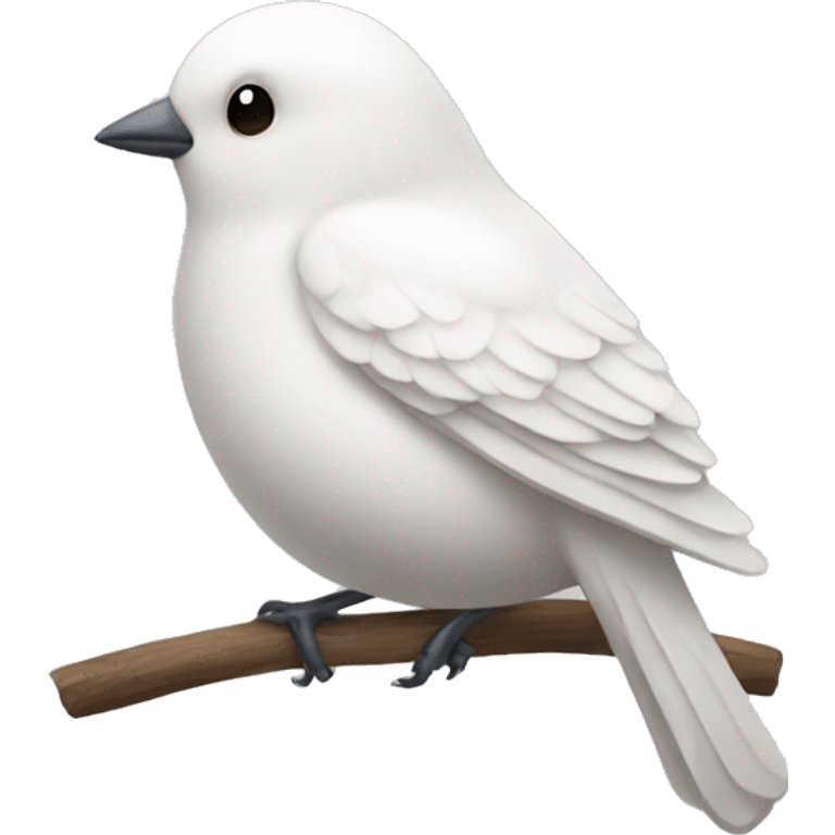 White round little bird emoji