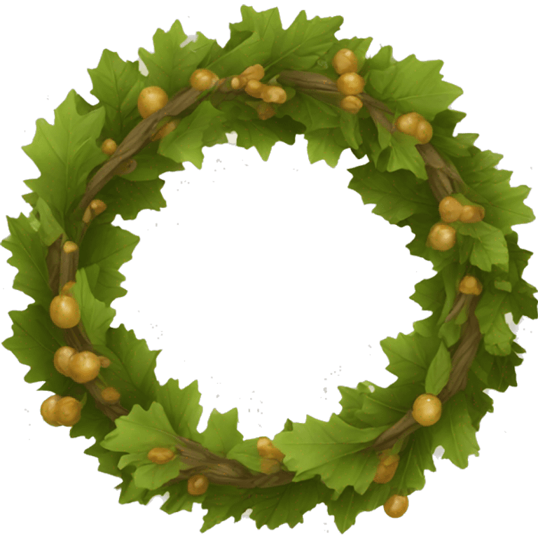 wreath of oak emoji