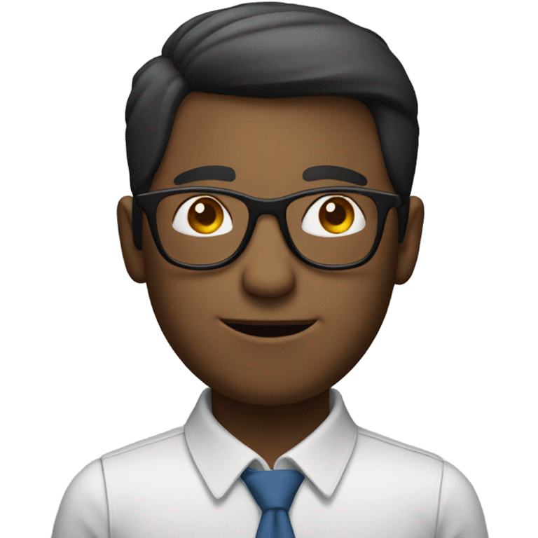 male portrait with glasses emoji