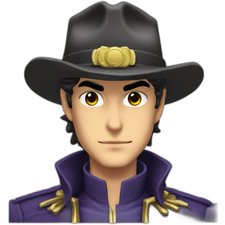 Jotaro with a cap emoji