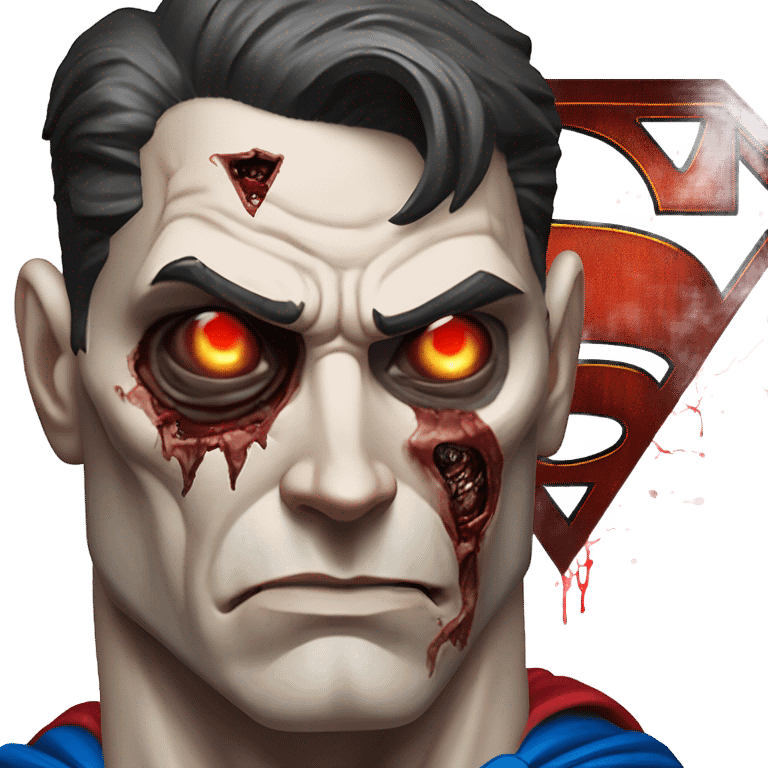 superman as a zombie emoji