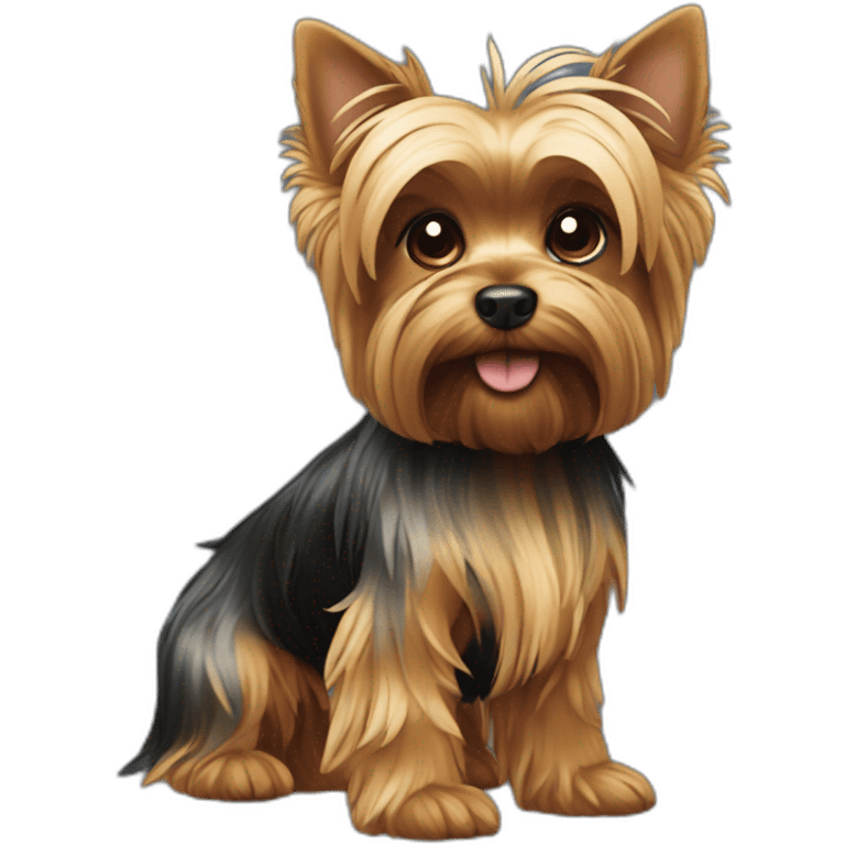 dog yorkshire terrier full body emoji