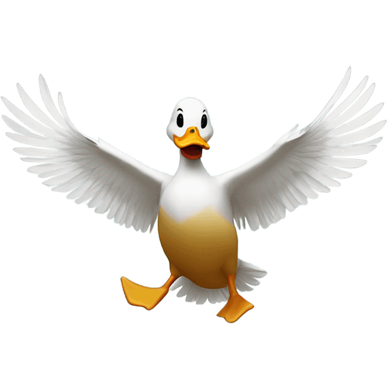 duck flying emoji