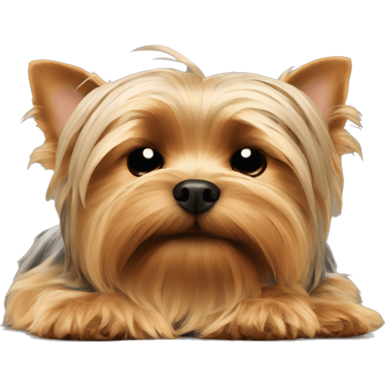 Yorkshire terrier sleeping emoji