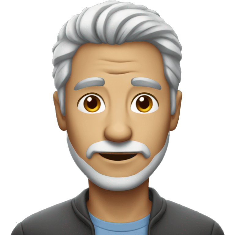 Man with grey hair emoji