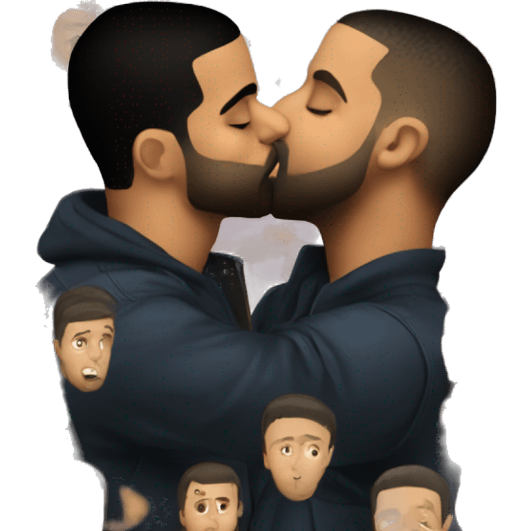 drake kissing drake kissing drake kissing drake emoji