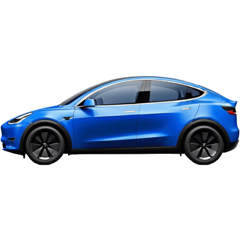 Tesla Model Y - Tesla (Model Year: 2022) (Iconic colour: Blue) emoji