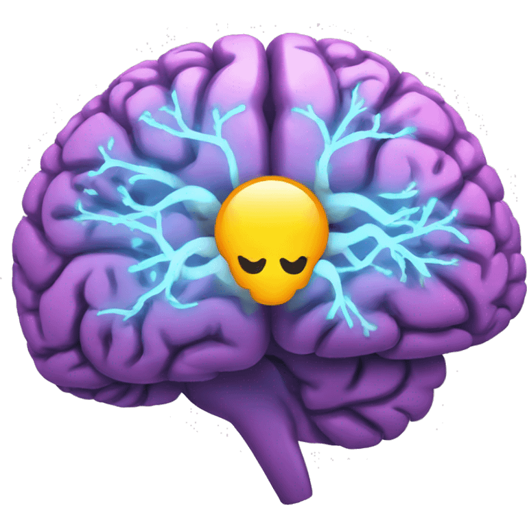 Brain with spark emoji