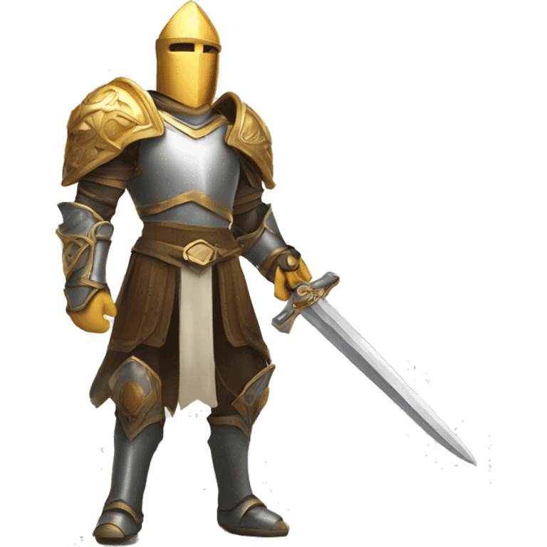 paladin of light with big sword emoji