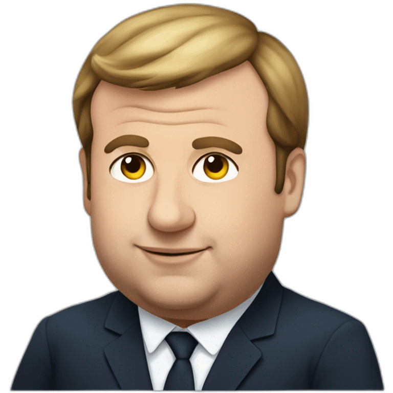 Obese Emmanuel Macron emoji