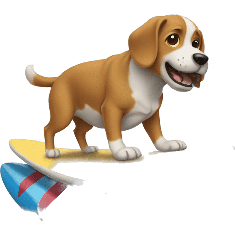 Dog surf emoji