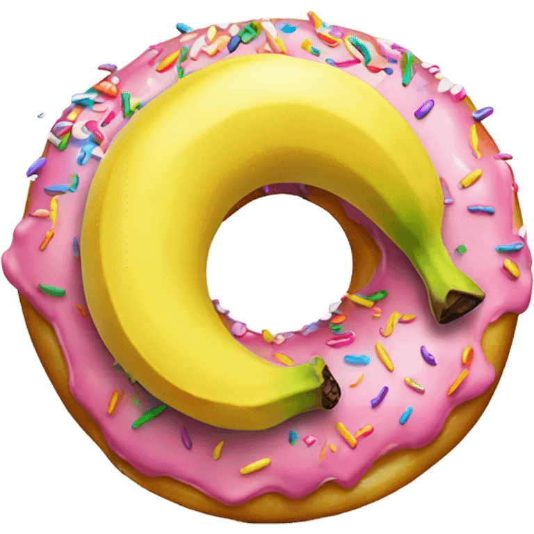 banana and donut  emoji