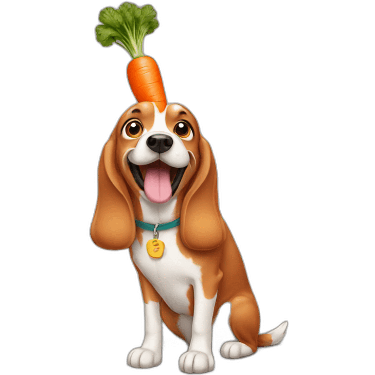 dog-carrot emoji