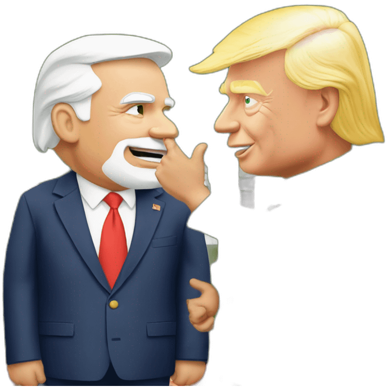 emojis-donald Trump with Narendra modi in garden-so emoji