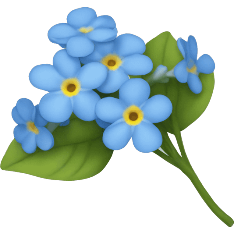 Forget-me-not emoji