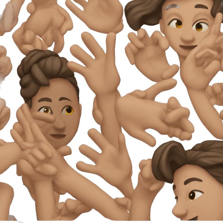 women with move hand left side emoji