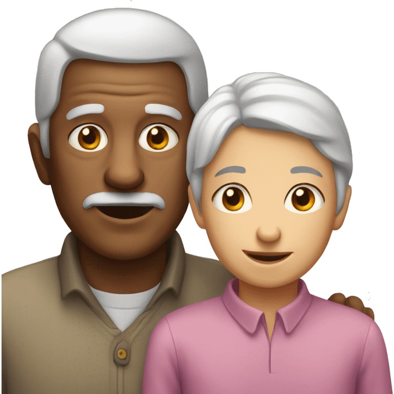 old person and young person emoji