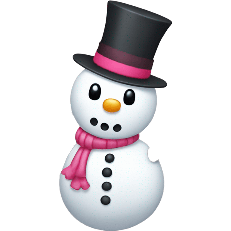 Snowman hello kitty emoji