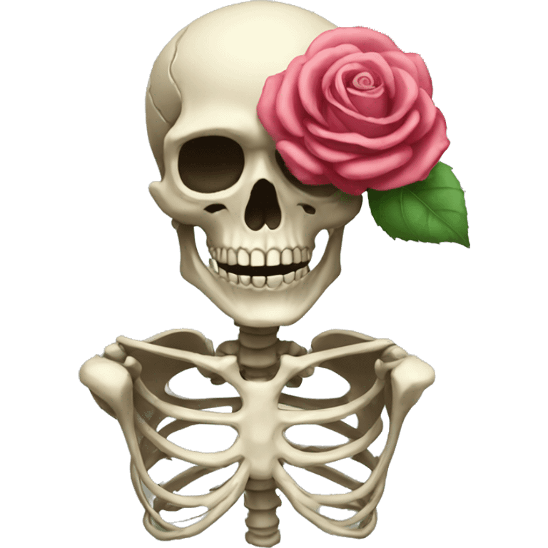 Skeleton Rose emoji