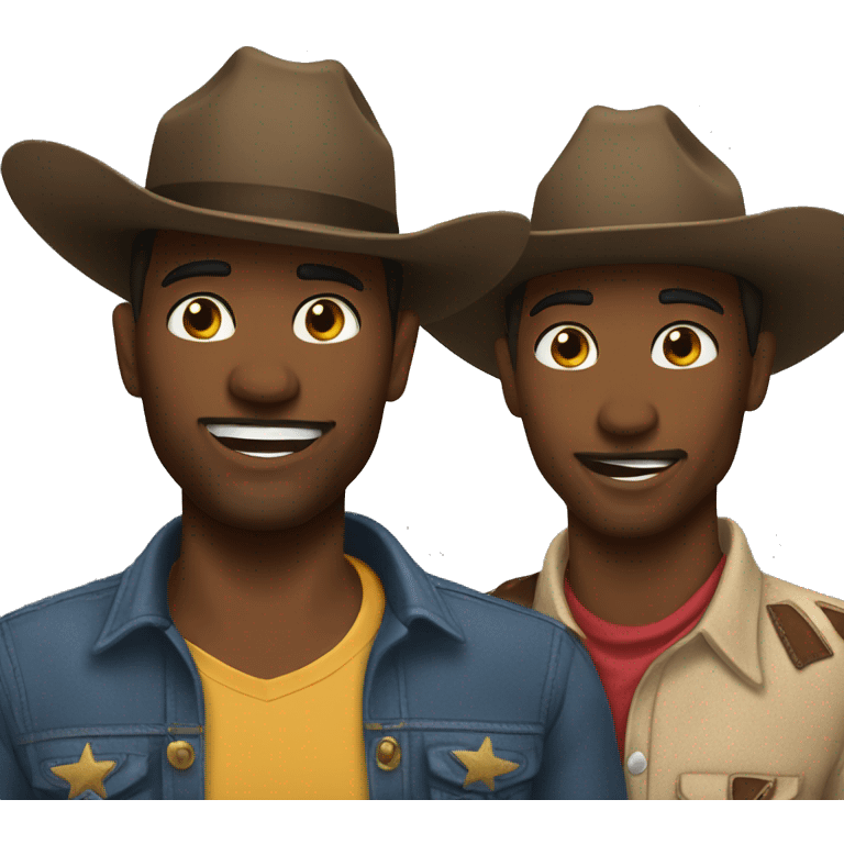 Gay couple cowboys  emoji