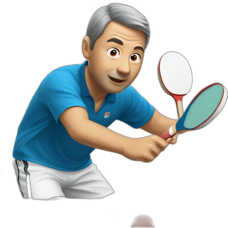 Simon gausi tablé de ping pong emoji