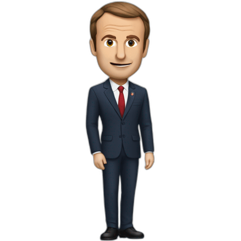 Macron qui boit de la grenadine  emoji