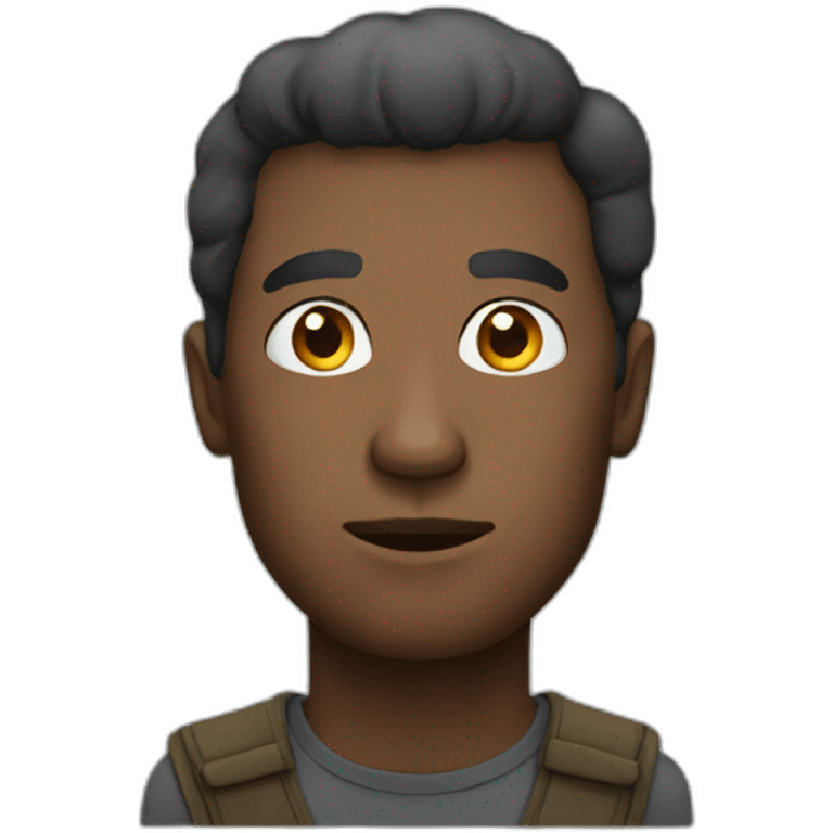 bold head man emoji