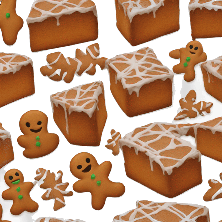 Gingerbread cake emoji