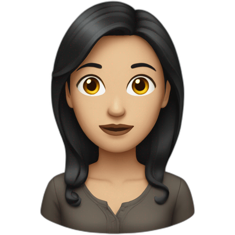 dark-haired woman emoji