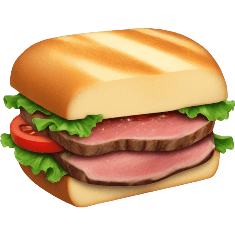 juicy sandwich steak emoji