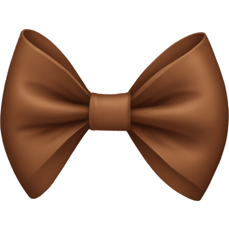 Brown bow emoji