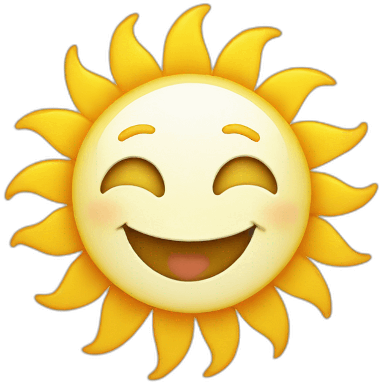 Smiling sun emoji