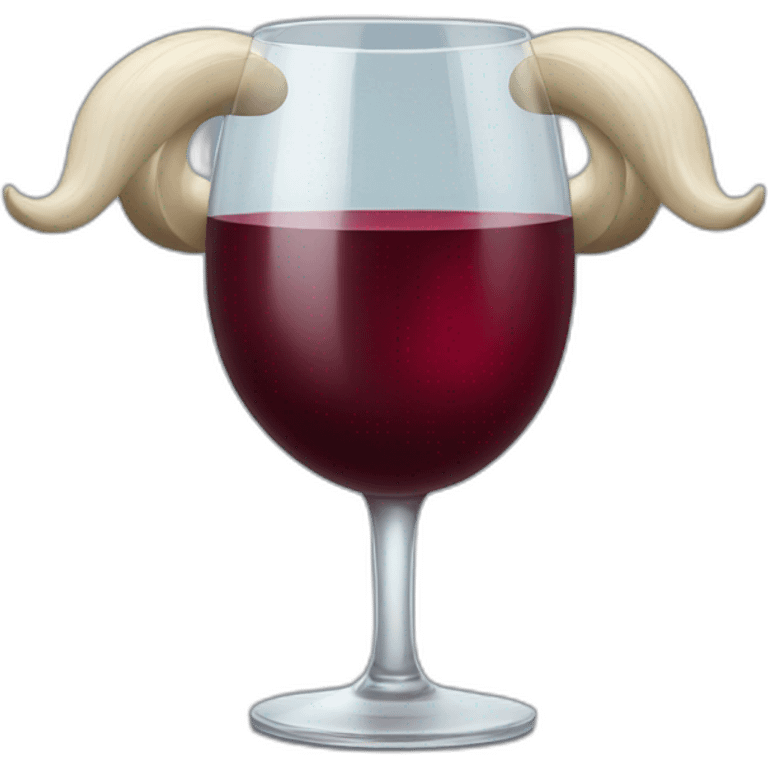 wine-glass-with-bull-horns emoji