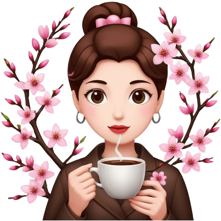 cherry-blossom-coffee emoji